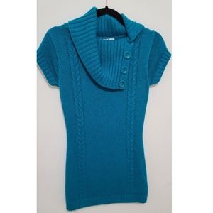 Blue Knitted Top